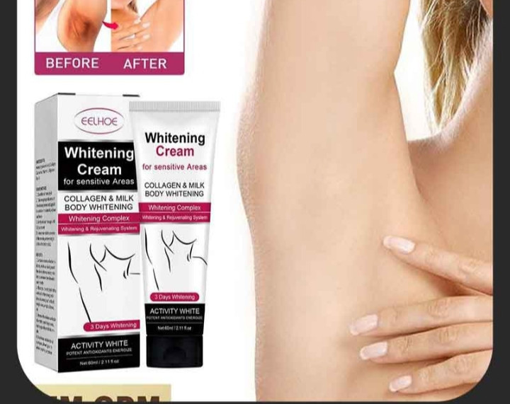 کرم تیوپی سفید کننده بدن ایلهو 60 میل سفید کننده پوست