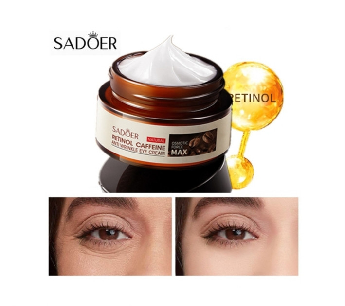 دارای تاثیر دو برابر ضد چین و چروک ضد تیرگی دور چشم حاوی کافئین