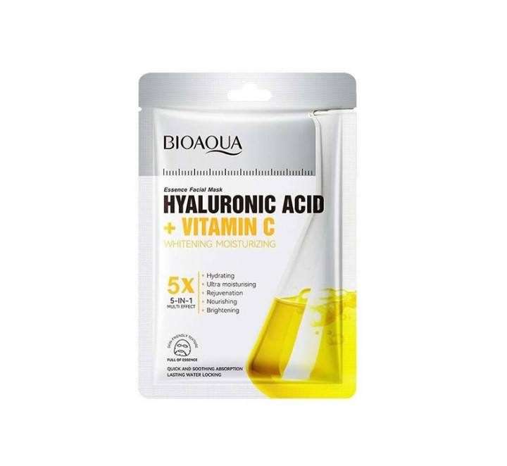 آبرسانی عمیق حاوی هیالورونیک اسید حاوی ویتامین سی ضدلک و روشن کننده آبرسان و مرطوبکننده روشنکنندگی پوست