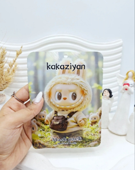 پک پنج عددی ماسک ورقه ای طرح لبوبو سبز برند kakaziyan کد 8161