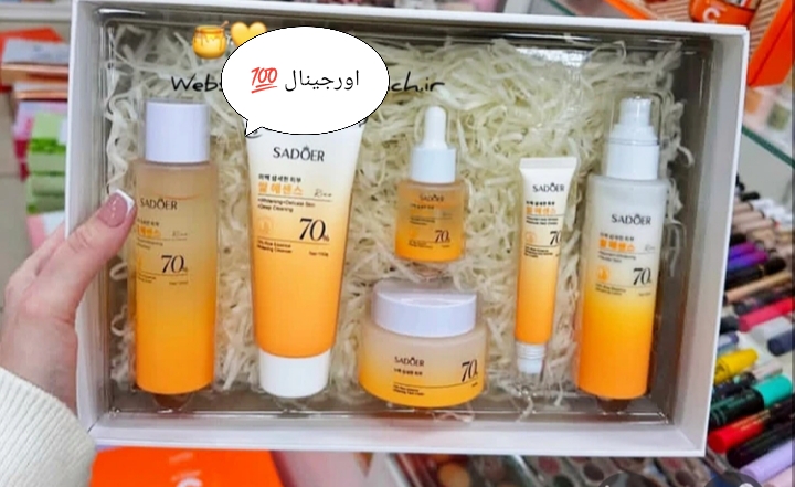 پک ۶ تکه روتین مراقبت پوستی 70% عصاره برنج همراه باکس جذاب مناسب هدیه